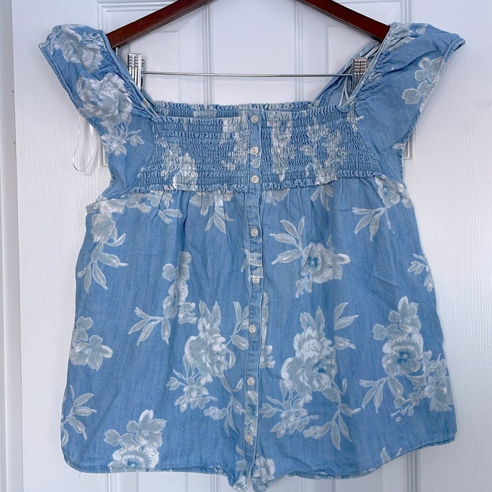 Floral Cap Sleeve Top